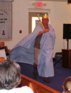 King Saul visited on Monday night